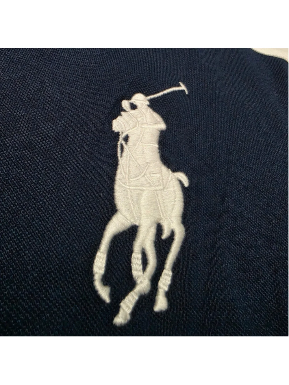 Polo Ralph Lauren USA Big Pony Polo Shirt XL Navy White Slim Fit